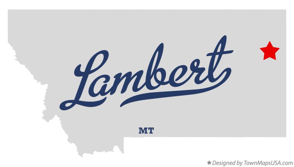 Map of Lambert Montana MT