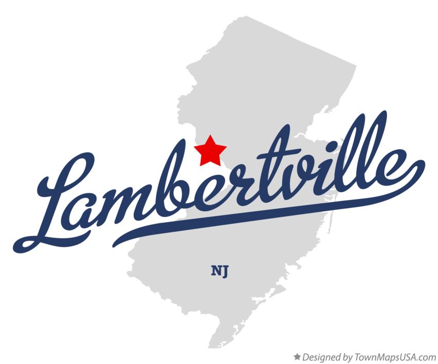 Map of Lambertville New Jersey NJ