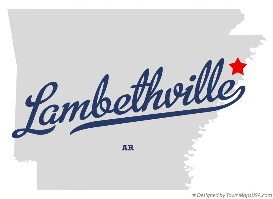 Map of Lambethville Arkansas AR