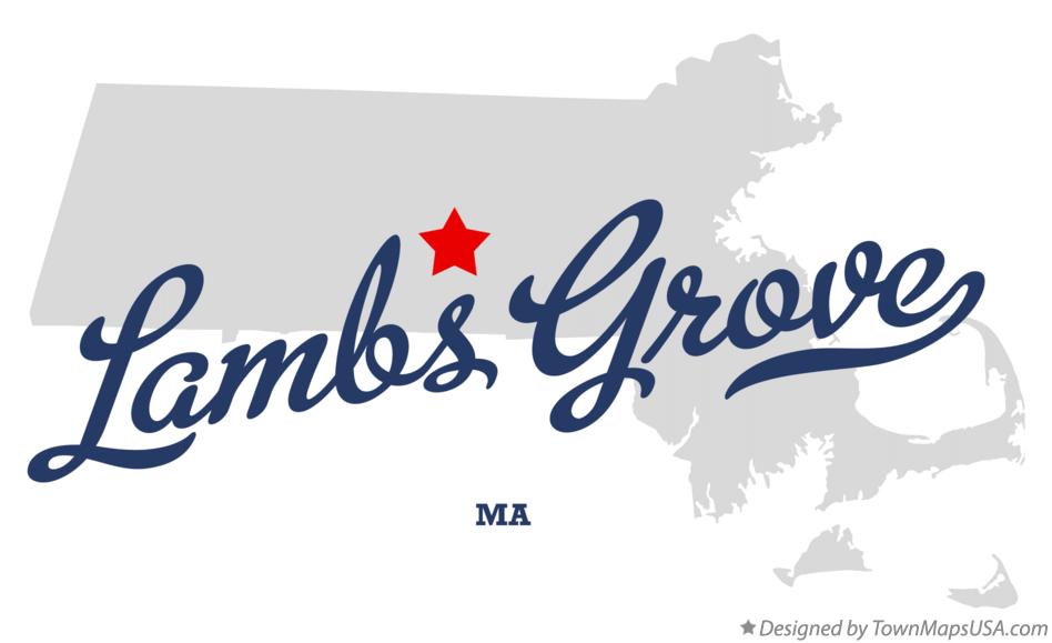 Map of Lambs Grove Massachusetts MA