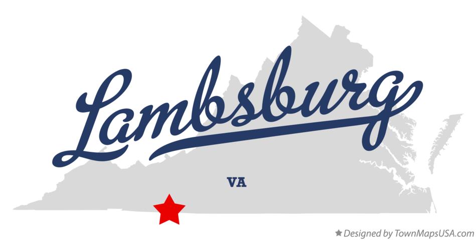 Map of Lambsburg Virginia VA