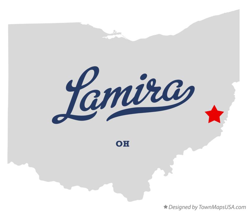Map of Lamira Ohio OH