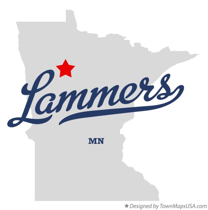 Map of Lammers Minnesota MN