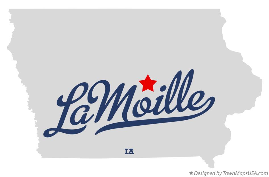 Map of LaMoille Iowa IA