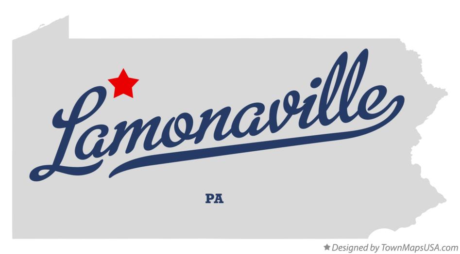 Map of Lamonaville Pennsylvania PA