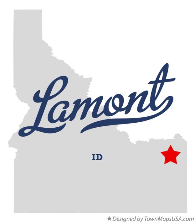 Map of Lamont Idaho ID