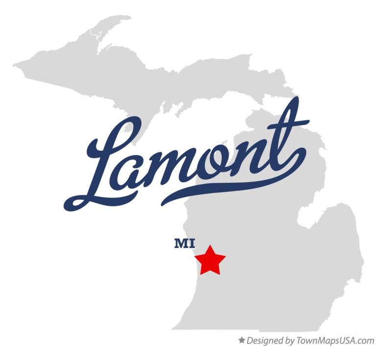 Map of Lamont Michigan MI