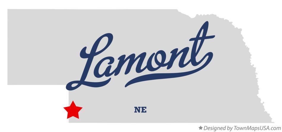 Map of Lamont Nebraska NE