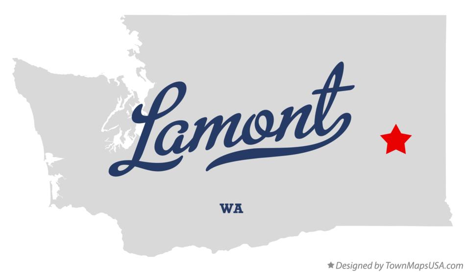 Map of Lamont Washington WA