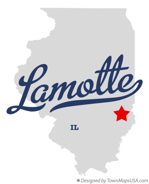 Map of Lamotte Illinois IL