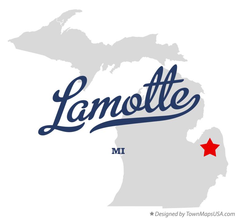 Map of Lamotte Michigan MI