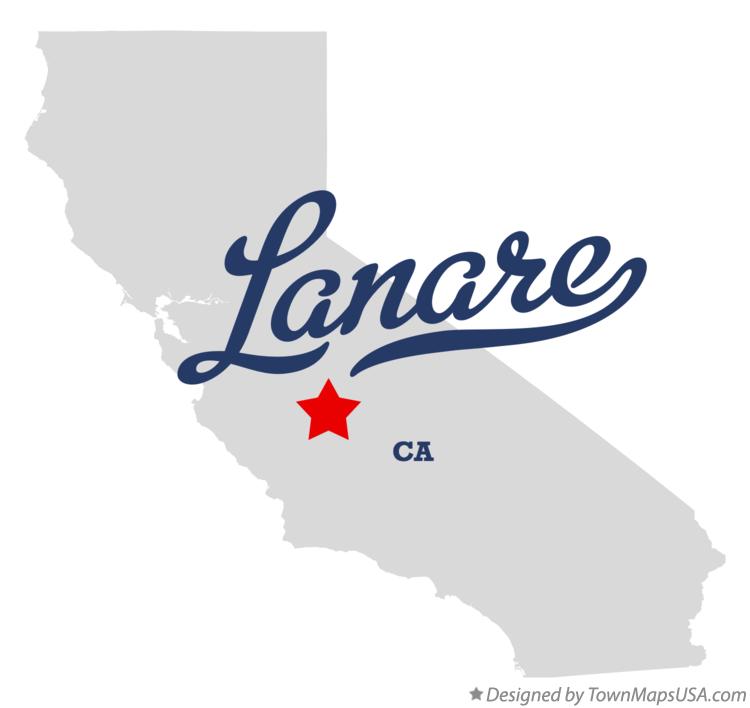 Map of Lanare California CA