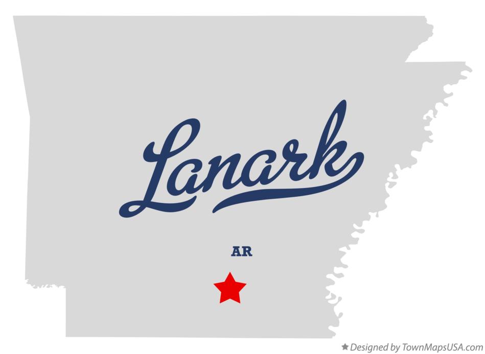 Map of Lanark Arkansas AR