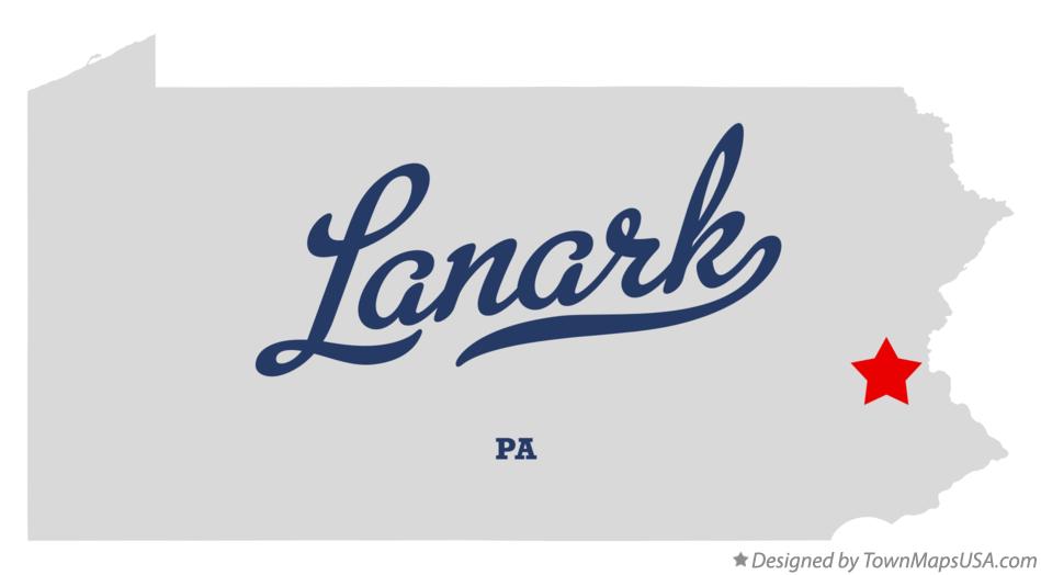 Map of Lanark Pennsylvania PA