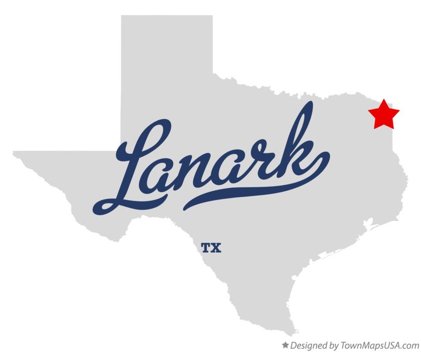 Map of Lanark Texas TX