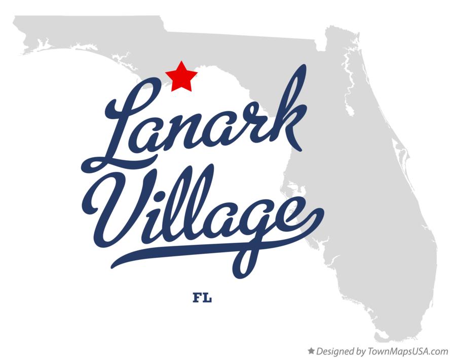 Map of Lanark Village Florida FL