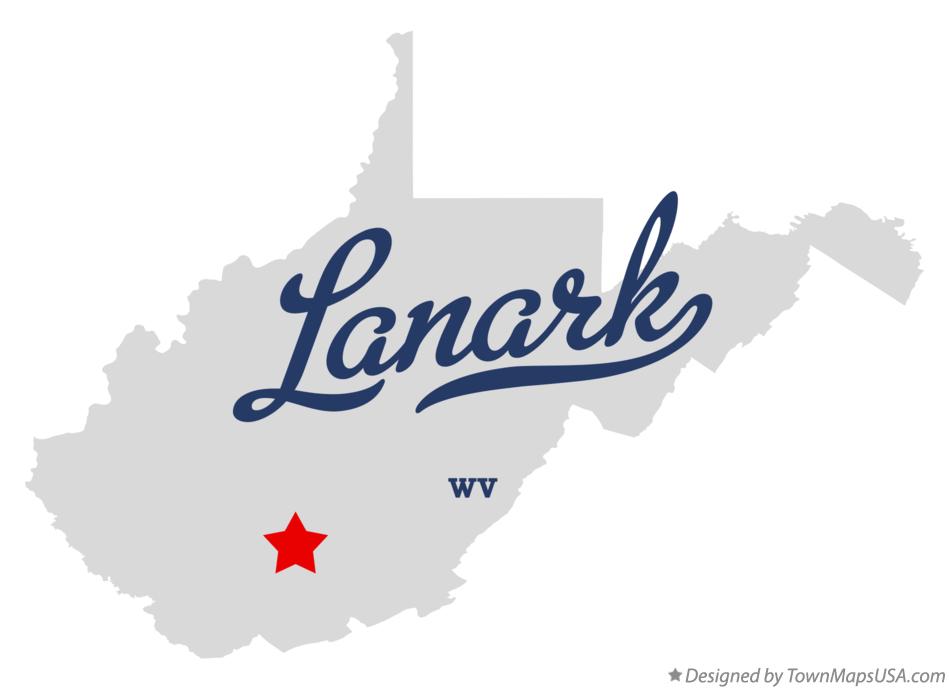 Map of Lanark West Virginia WV