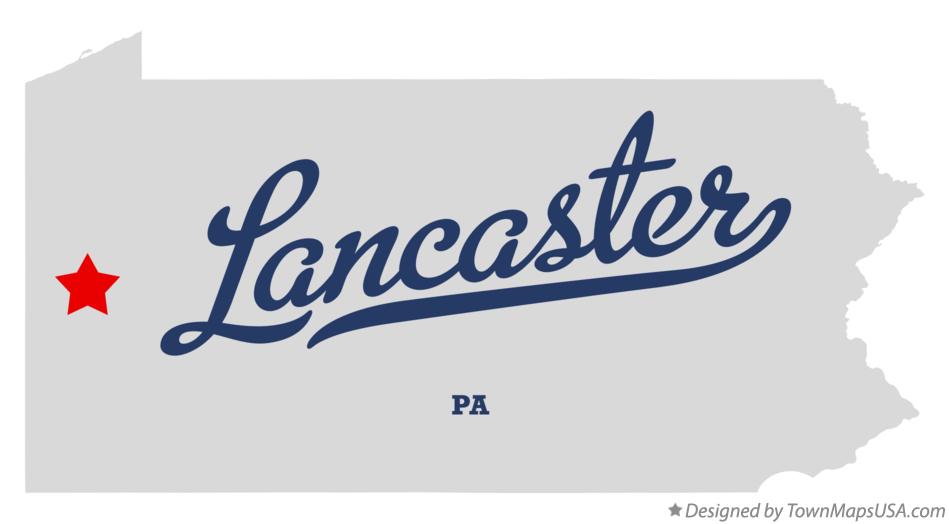 Map Of Lancaster Butler County PA Pennsylvania
