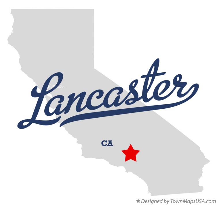 Map of Lancaster California CA