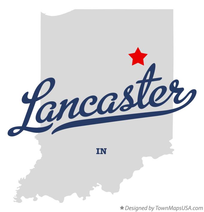 Map of Lancaster Indiana IN