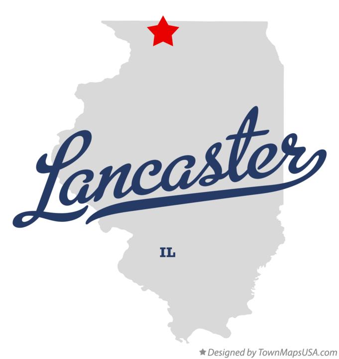 Map of Lancaster Illinois IL