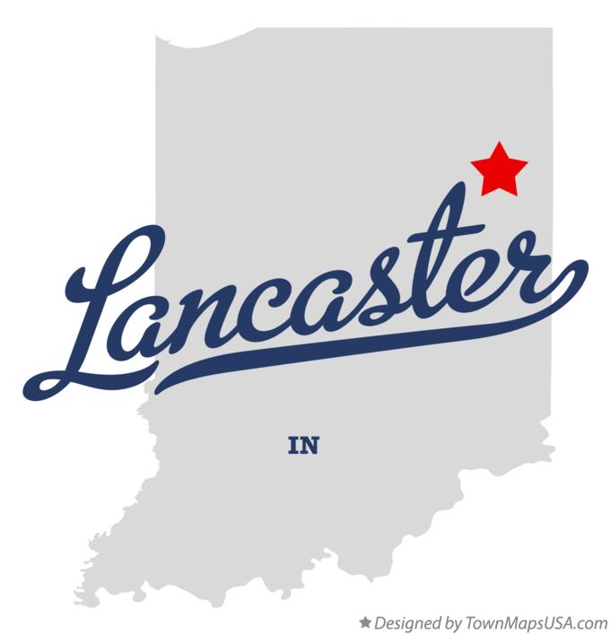 Map of Lancaster Indiana IN