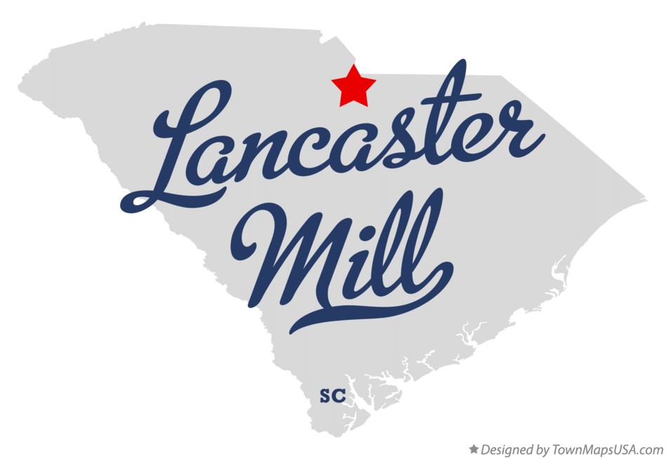 Map of Lancaster Mill South Carolina SC