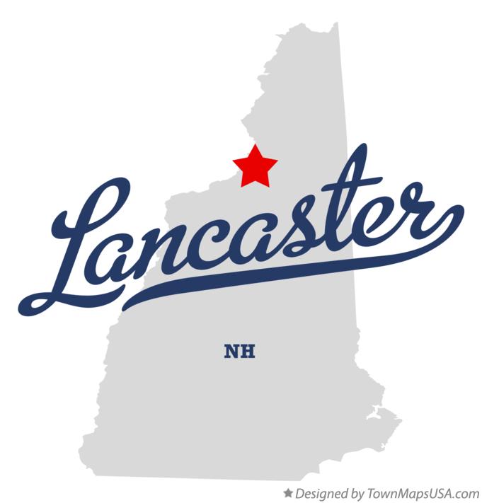 Map of Lancaster New Hampshire NH