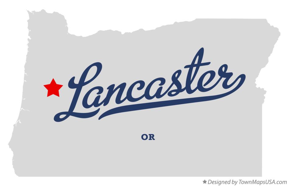Map of Lancaster Oregon OR
