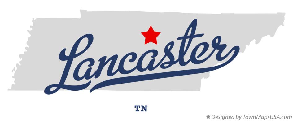 Map of Lancaster Tennessee TN