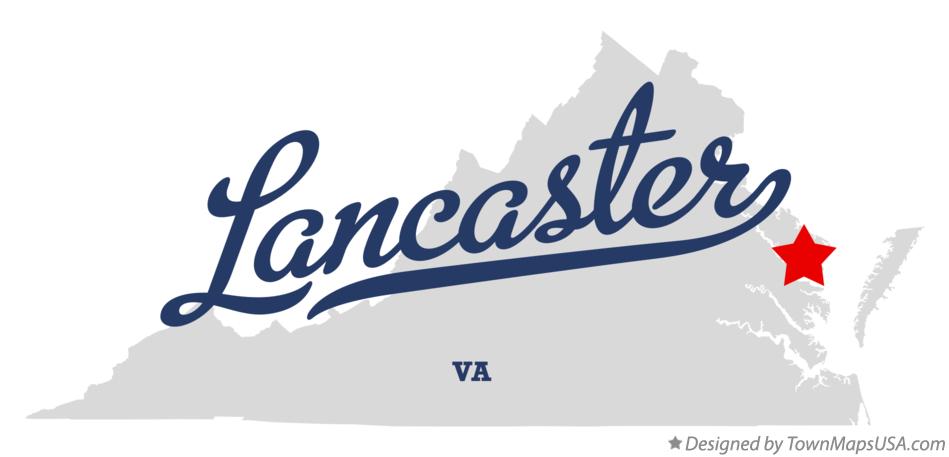 Map of Lancaster Virginia VA