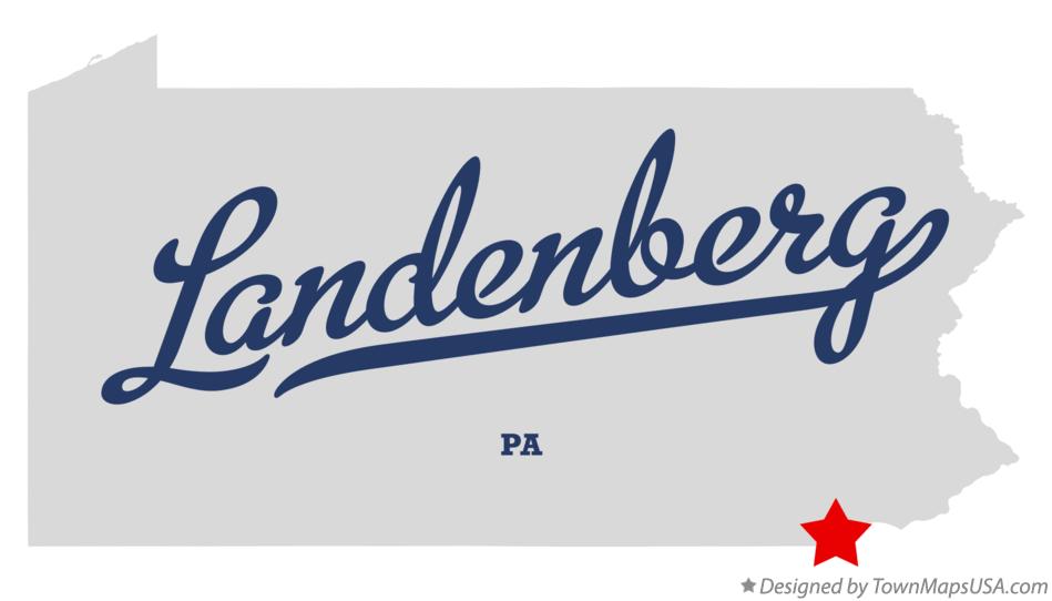 Map of Landenberg Pennsylvania PA