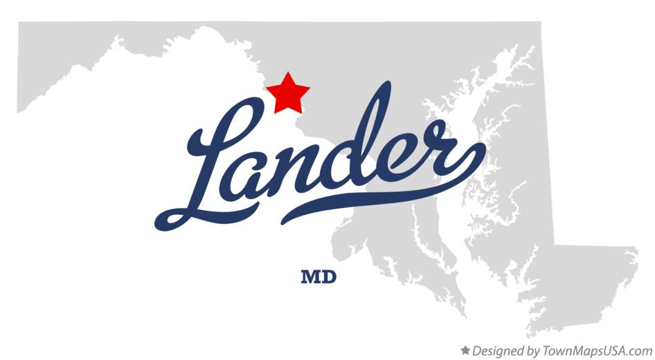 Map of Lander Maryland MD