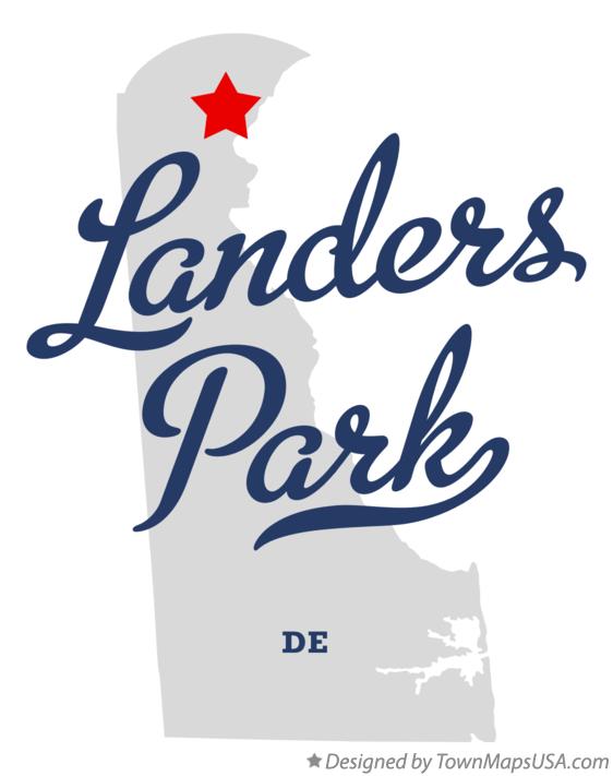 Map of Landers Park Delaware DE
