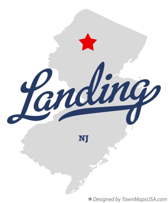 Map of Landing New Jersey NJ