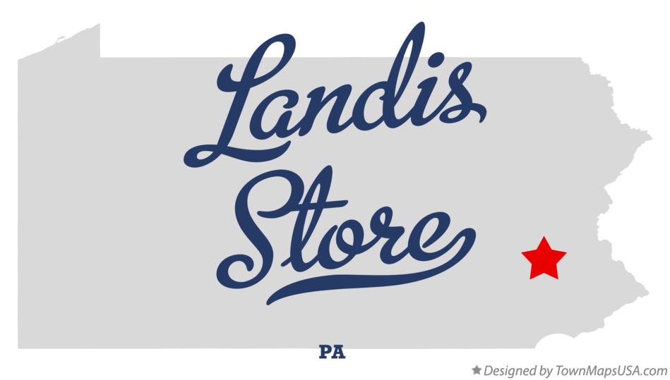 Map of Landis Store Pennsylvania PA