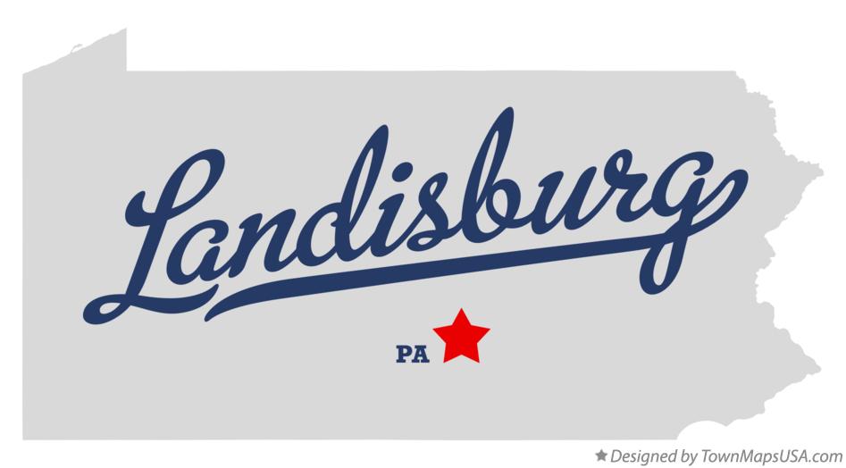 Map of Landisburg Pennsylvania PA