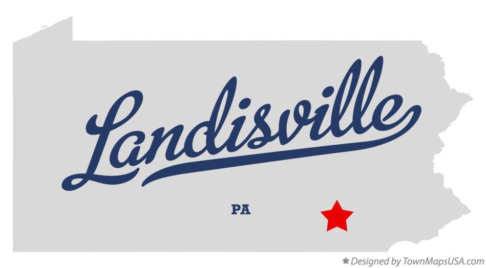 Map of Landisville Pennsylvania PA
