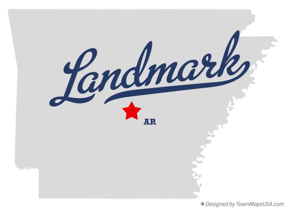 Map of Landmark Arkansas AR