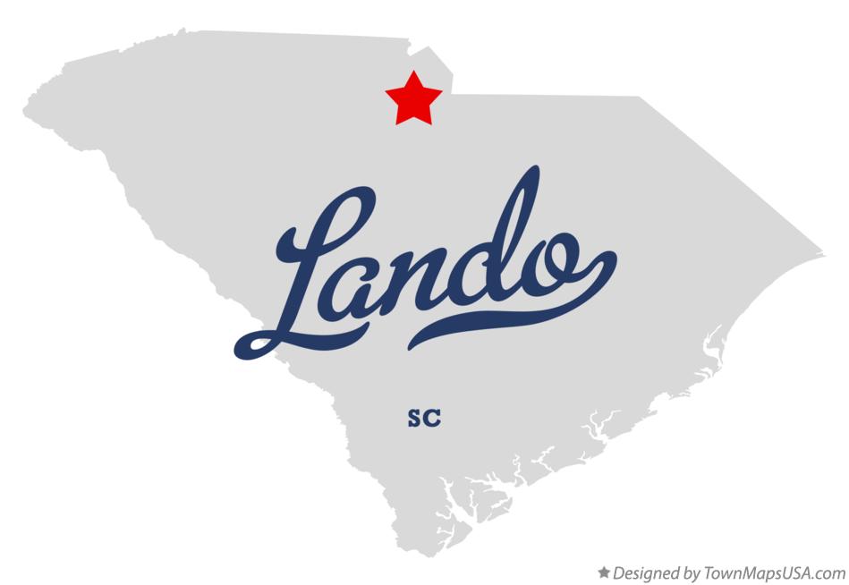 Map of Lando South Carolina SC
