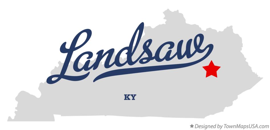 Map of Landsaw Kentucky KY