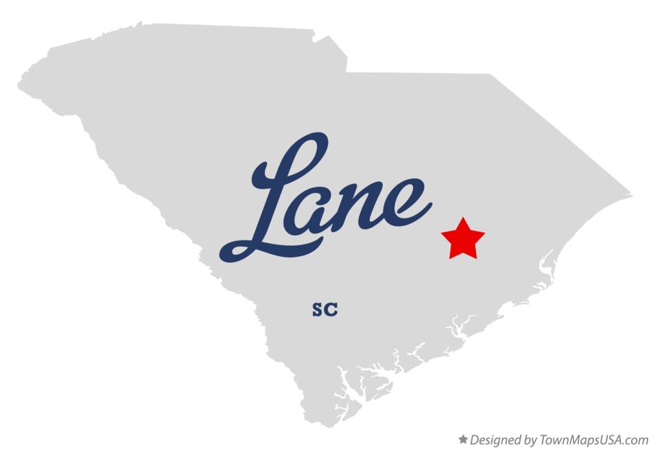 Map of Lane South Carolina SC