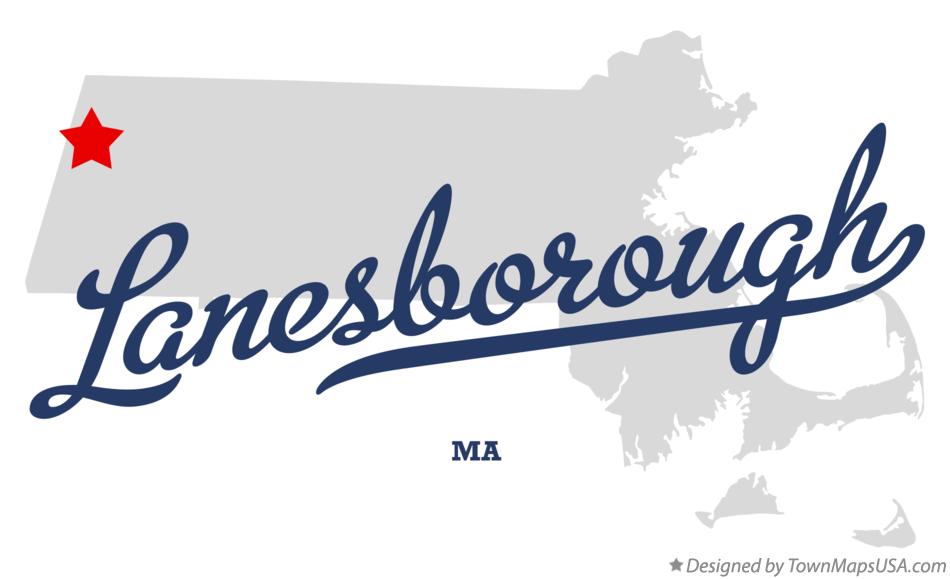 Map of Lanesborough Massachusetts MA