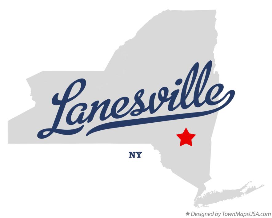 Map of Lanesville New York NY