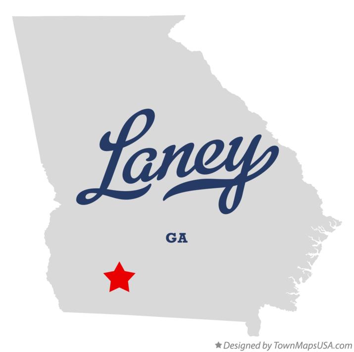 Map of Laney Georgia GA