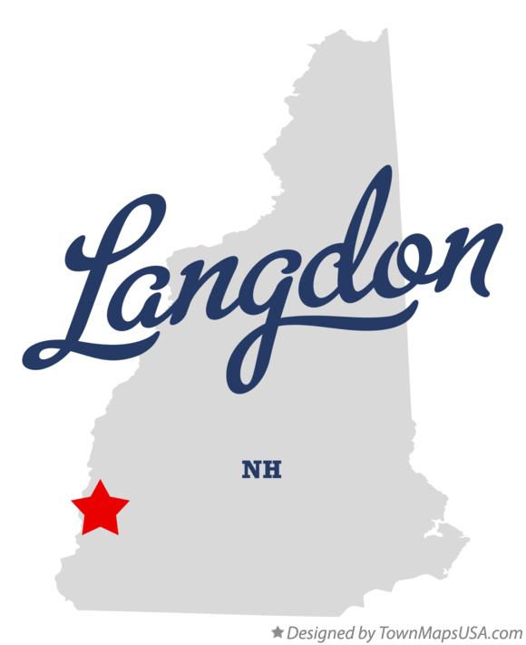 Map of Langdon New Hampshire NH