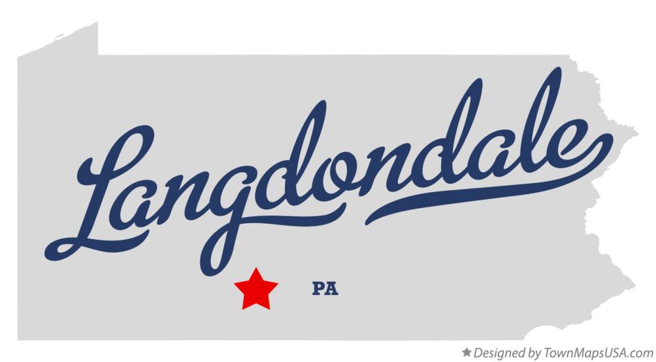 Map of Langdondale Pennsylvania PA