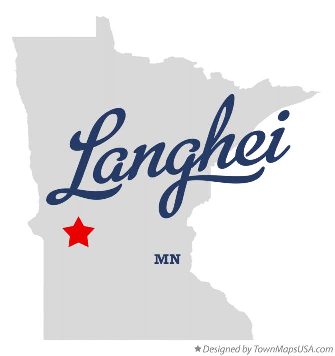 Map of Langhei Minnesota MN