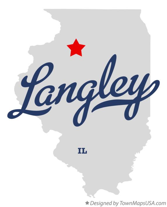 Map of Langley Illinois IL