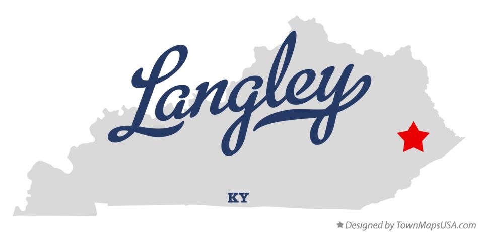 Map of Langley Kentucky KY